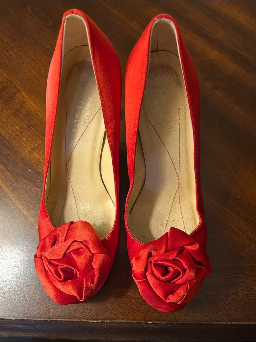 kate spade Silk Rose Knot Heels